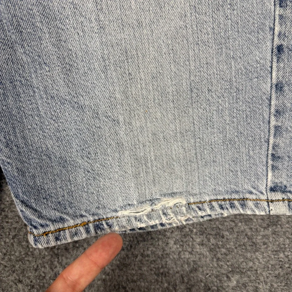 Levi's 505 Regular Fit Denim Shorts Men's 33 Light Wash Blue Jorts Y2K